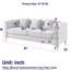 Upholstered 81 " Cotton Sectional