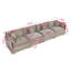 Canapé en chenille moderne-740061804-740061806-740061805