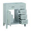 Base de meuble-lavabo de salle de bain 30 po seulement. Style moderne avec tiroirs. Bois massif et conception spacieuse et imperméable. Assemblage requis. Tablette de porte à tiroirs., Fonctionnelle-62339639