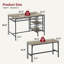 Ensemble de table de cuisine 47 po avec 2 bancs-1963774427
