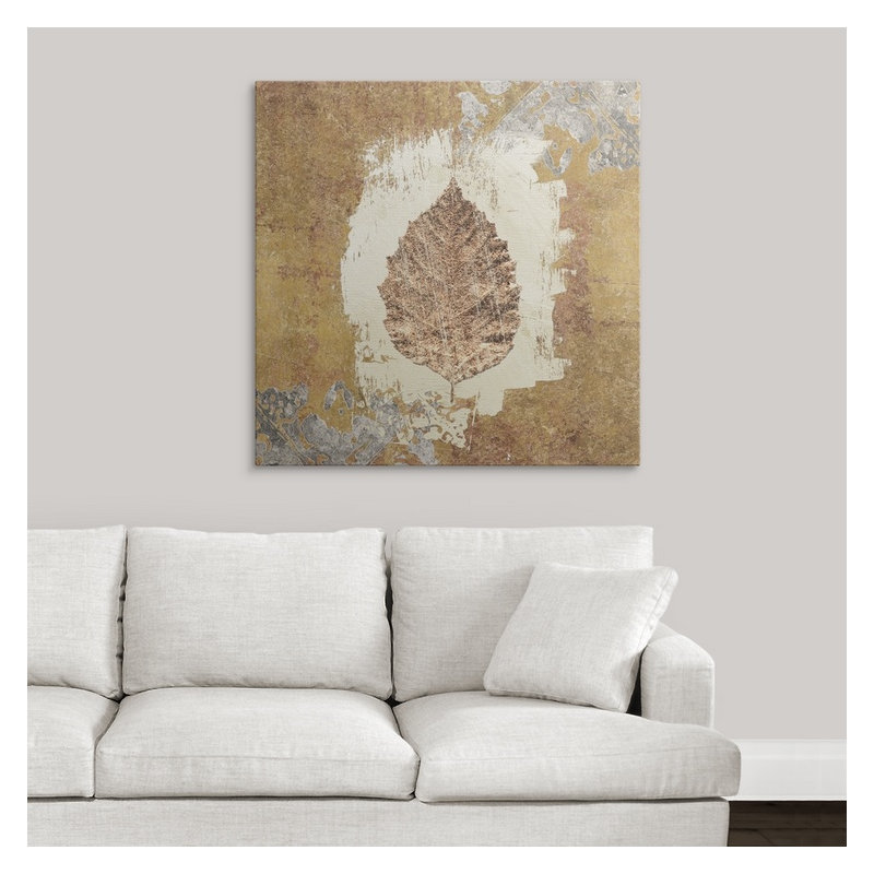 « vi » avery tillmon, impression Gilded Leaf, H 35 po x l 35 po x P 1,5 po, Toile
