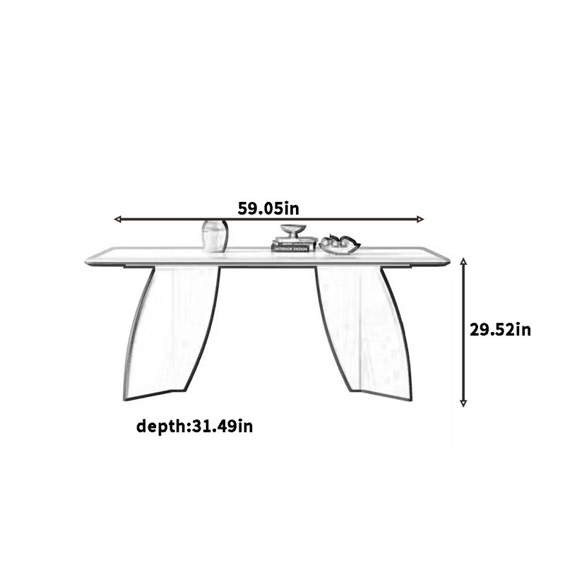 Gedeus, H 29,52 po x L 59,05 po x l 31,49 po