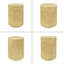 Table d'appoint cylindrique, texture semblable au bois