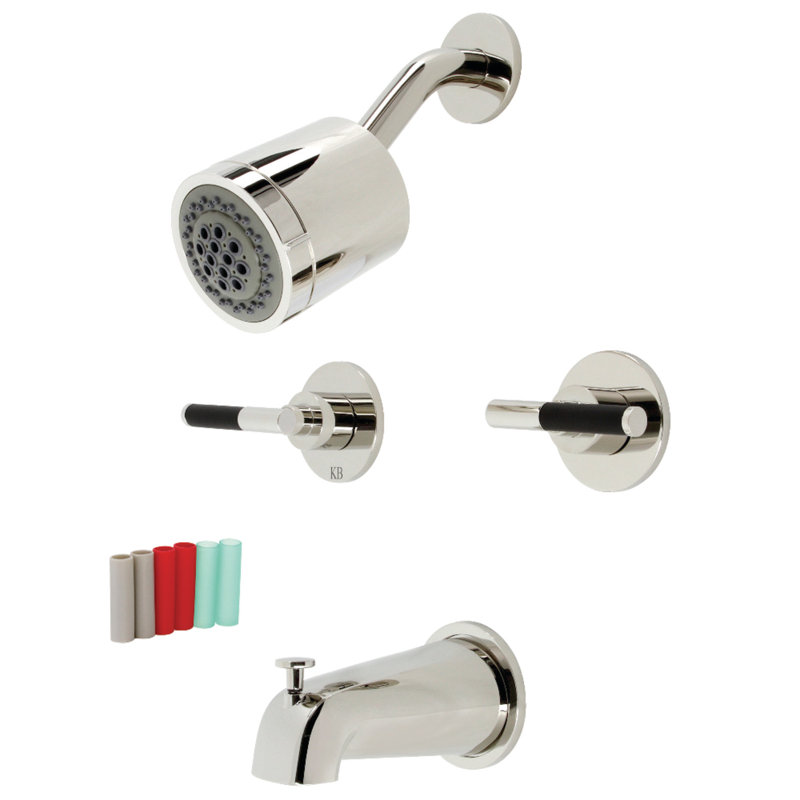 Robinet de baignoire et douche Kaiser, Nickel poli