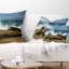 Coussin lombaire à vagues rocheuses à Woods Cove