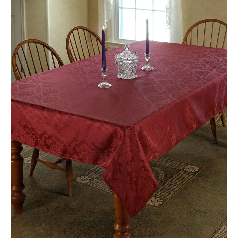 Wiesner Tablecloth, 84" W x 60" L, Burgundy