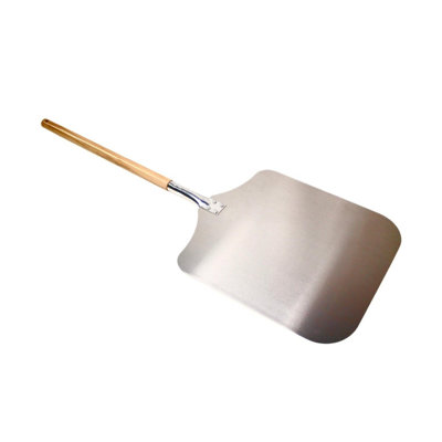 Pelle à pizza traditionnelle en aluminium à longues poignées l 14 po x L 38 po
