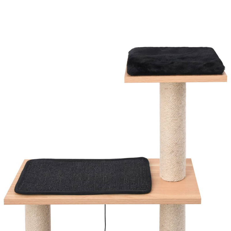 Gianna 123cm H Cat Tree, Oak/Black