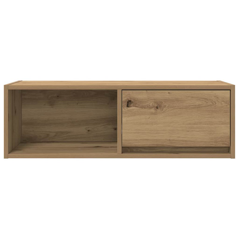 TV Cabinet 80X31x25.5 Cm Engineered Wood, Artisan Oak, 80 cm