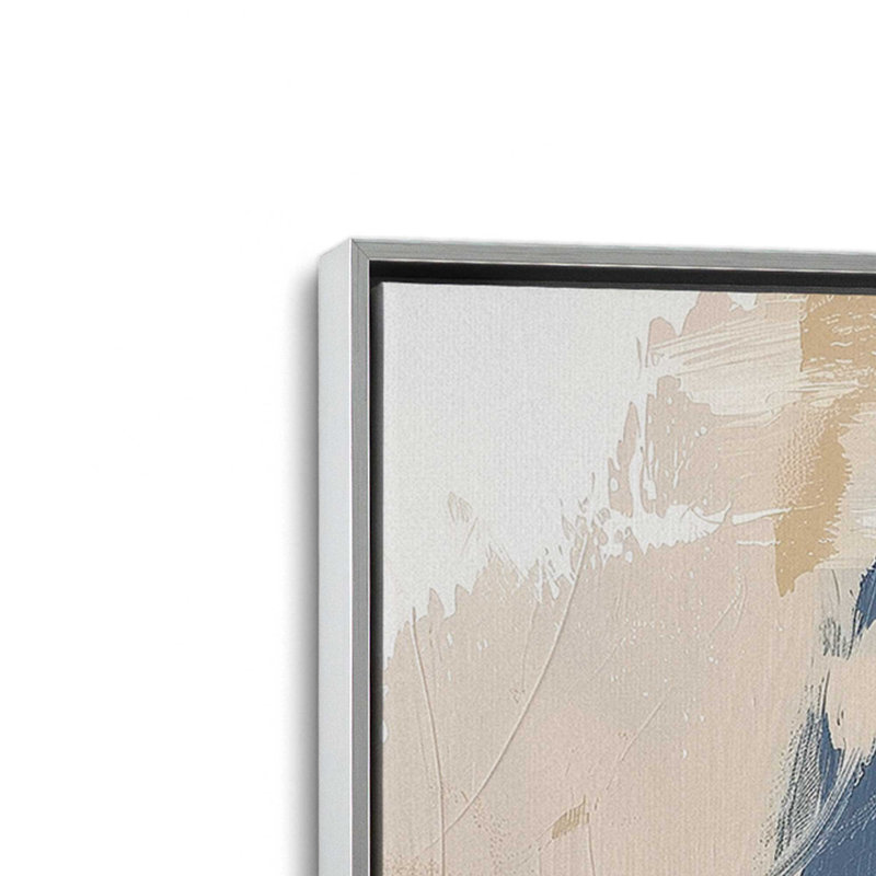 Obsidian Echo II Canvas Print, Polished Chrome Floater Framed, 48.75" H x 32.75" W x 1.75" D