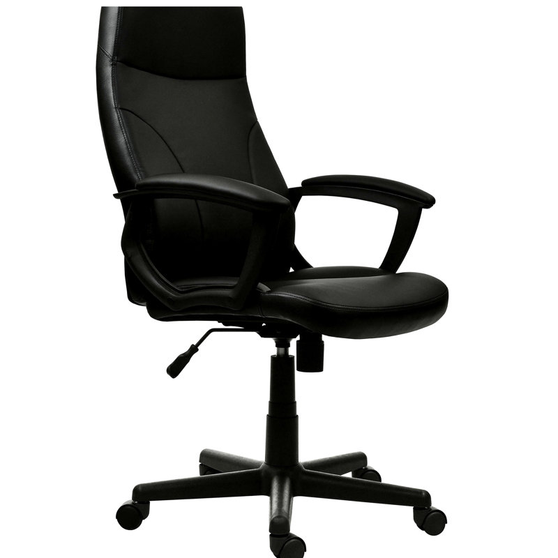 Fauteuil de direction à dossier moyen, noir