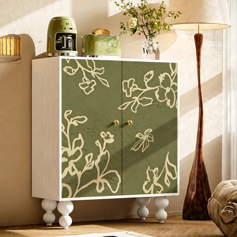 Armoire de rangement pour chaussures French, Vintage White
