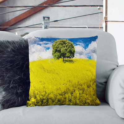 Floral Square Throw Cushion