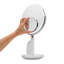 Miroir de salle de bain rond autoportant avec cadre