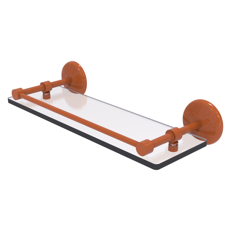 Tablette en verre trempé Yae Carlo, H 3 po x l 16 po x P 5 po, Étincelle d'automne