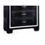 1 pièce, commode crocodile style contemporain, poignée en croûte de diamant, queue d'aronde anglaise, 5 tiroirs, finition miroir noir de 3 m-1795436846