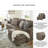 Gwendolynne 92'' Upholstered Sofa & Chaise-97832120