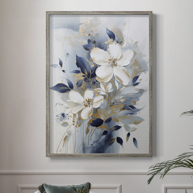Reproduction encadrée FLORAL Series CCL XXVI - bois massif, H 30 po x l 24 po