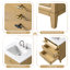 Meuble-lavabo autoportant à simple cuve 30 po avec plateau en marbre Caldwell-107663169-107663173-107663162