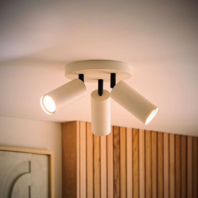 Taylor  Tube Single Adjustable Ceiling Spotlight, 3, Beige