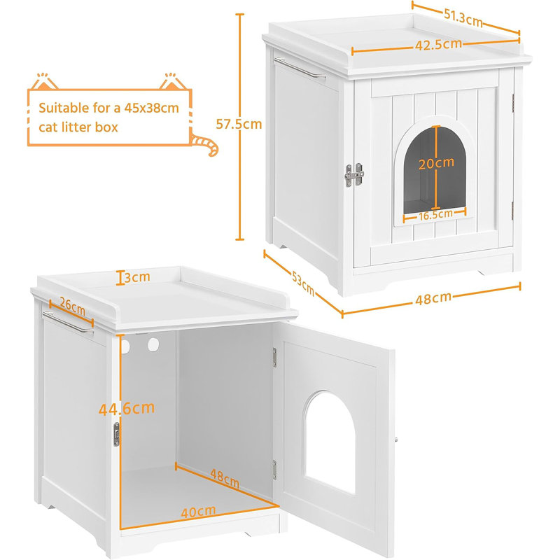 Engineered Wood Litter Box Enclosure