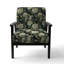 Chaise d'appoint rembourrée Green Peony Love Damask Poetry