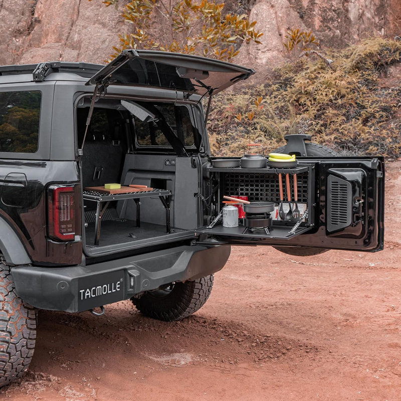 Boîte de rangement à hayon avec table dissimulée pour Ford Bronco 2021+