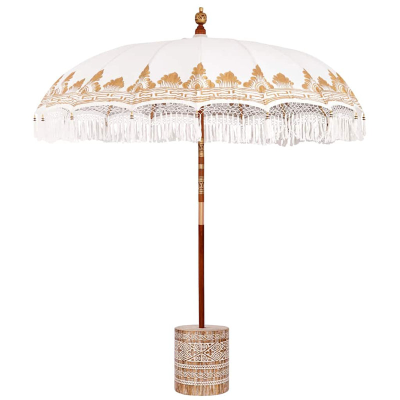 Beach Parasol, 260cm H x 215cm W x 215cm D