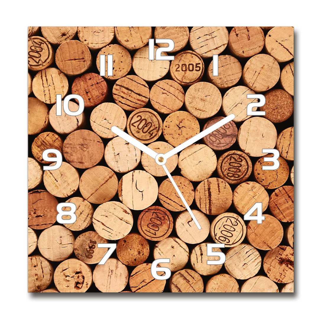 Analoge Wanduhr Corks of Wine 60 cm Geräuschlos