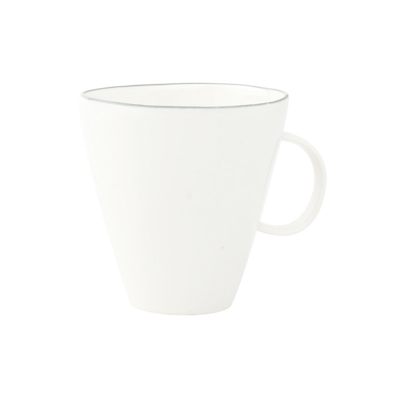 Abbesses Porcelain Coffee Mug, Grey