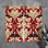 Rideaux Acanthus - rideaux méditerranéen - rouge; beige