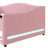 Pink Daybed With And Trundle For A Stylish Bedroom - Fashionable Bed Option Cozy Warm Inviting-265727382-265727381