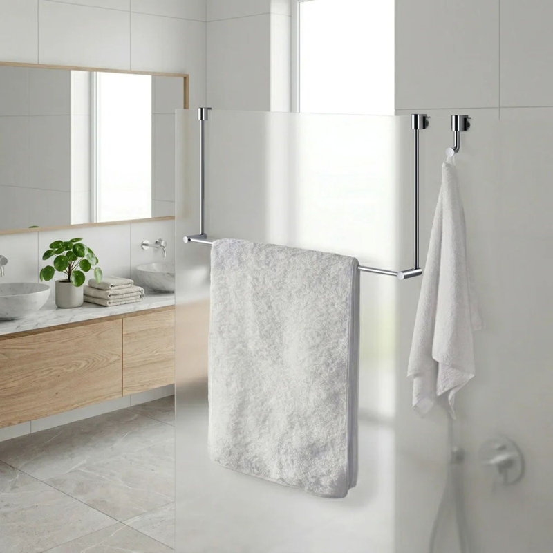 No Drill over glass robe hook 