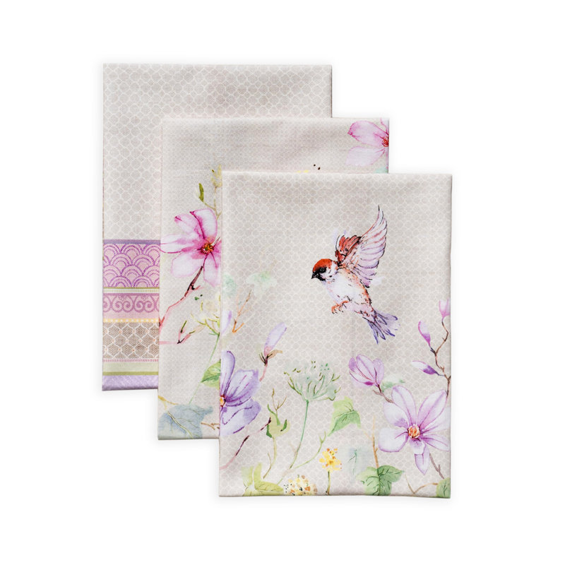 Ensemble de 3 torchons de cuisine 100% coton 27,50 po x 20 po Maison d 'Hermine