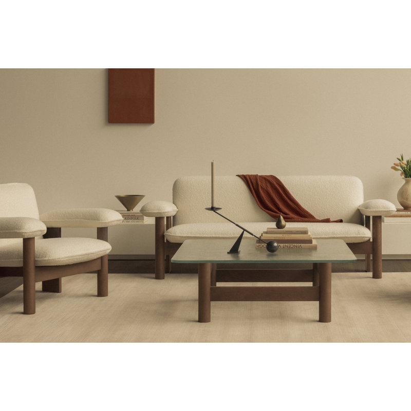 Brasilia Coffee Table, Natural Oak