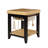 Behling Solid Butcher Block Kitchen Island with Baskets and Storage Shelf-521640768