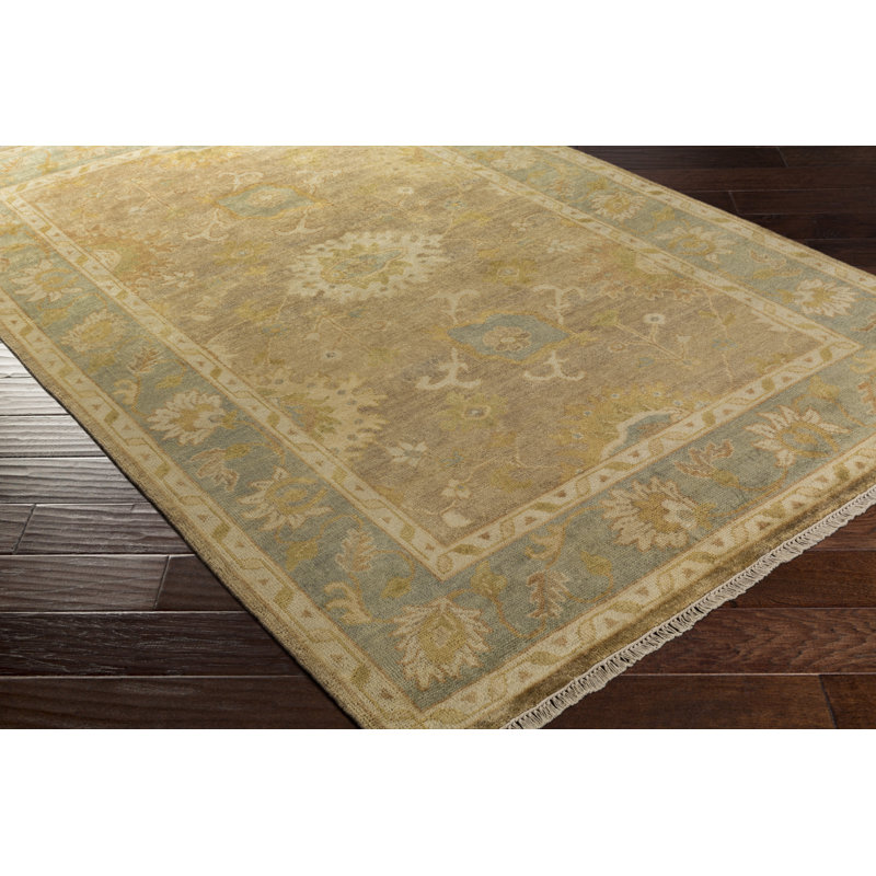 Dellinger Wool Oriental Indoor Rug, Rectangle 2' x 3'