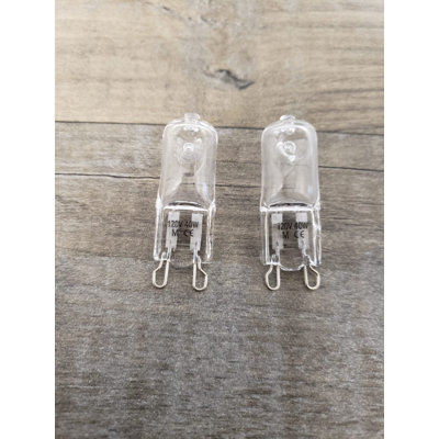 40 Watt G9 Halogen, Dimmable Light Bulb, Warm White (2700K) G9/Bi-pin Base