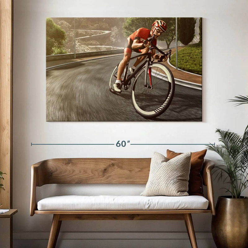 Cyclisme sur route sinueux Sireci, H 34 po x l 51 po