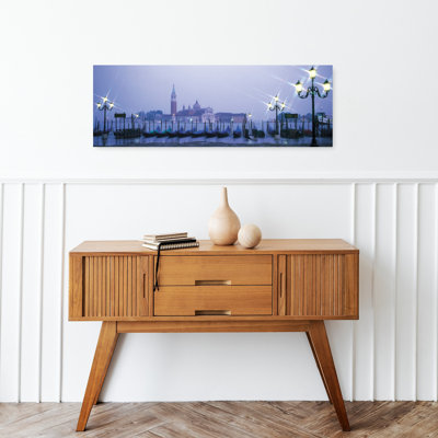 Gondolas San Giorgio Maggiore Venice Italy Peaceful Abstract Contemporary Architecture City Wall Art
