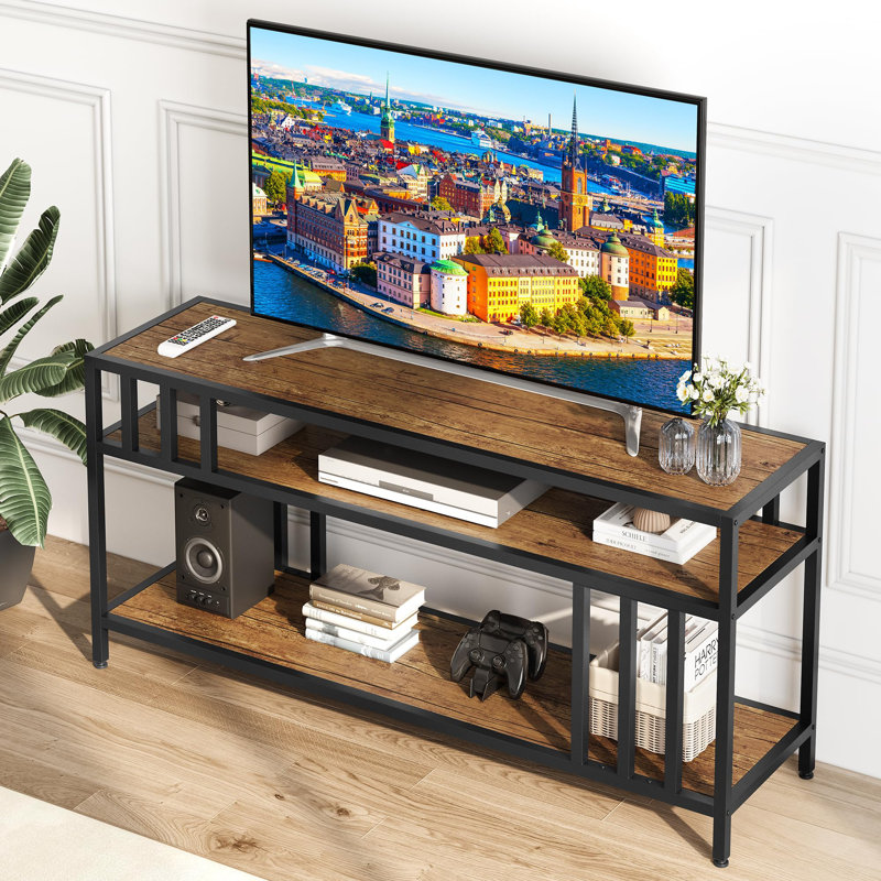 Tv Stand For Tvs Up To 75", 57.9'', Brown