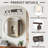 5 - Light Dimmable Farmhouse Vanity Light, Hammered Glass Shade, Oil Rubbed Bronze Finish