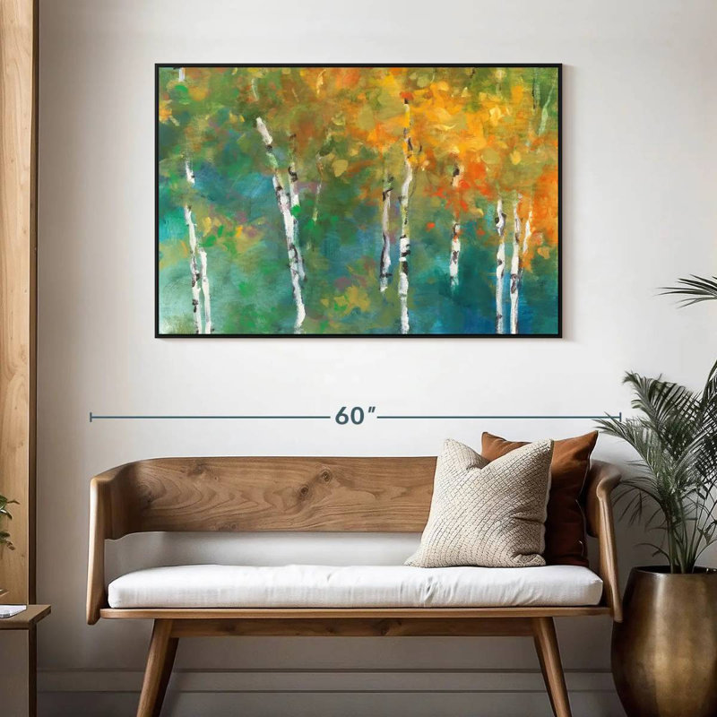 Confettis II, 46 po x 31 po, Cadre flottant noir