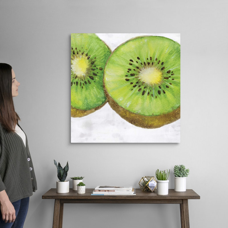 Reproduction d’art sur toile, "fruit I" par Eva watts, H 30 po x l 30 po x P 1,25 po, Toile tendue