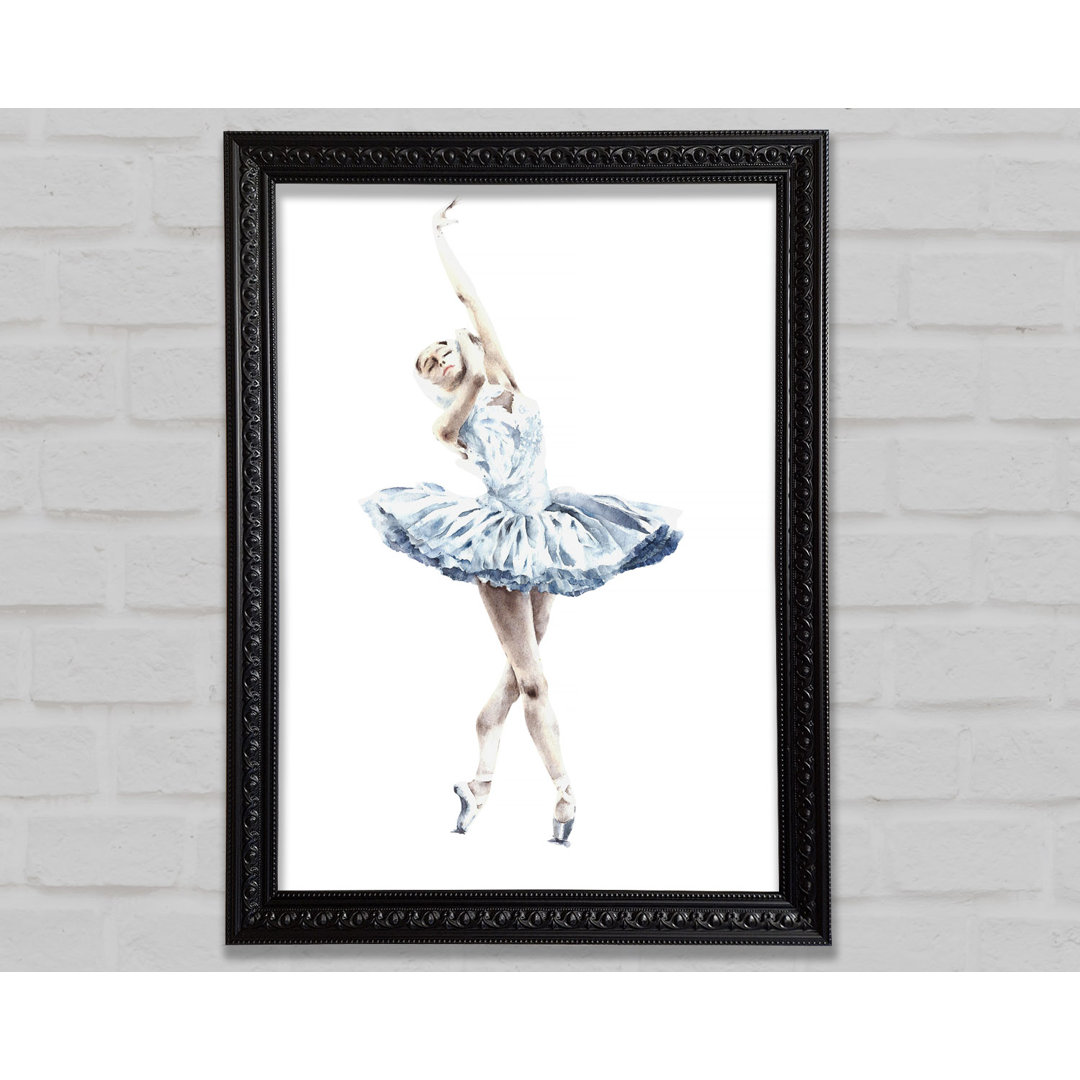 Weiße Ballerina 3 - Einzelner Bilderrahmen Kunstdrucke