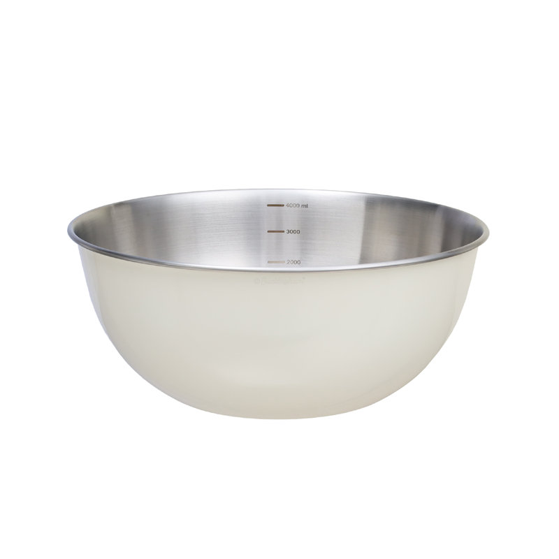 Buckingham Stainless Steel Mixing Bowl, Cream