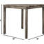 36 - Inch Square Oak Dining Table And 4 Counter Height Stools, 5 Piece Transitional , Engineered Hardwood, Suitable For Room With Linen Blend Fabric Mid Century Modern, Seats 4, Smooth Wood Grain