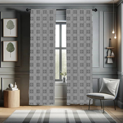 Semi-Sheer Rod Pocket Curtain Panels