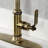 Kingston Brass Whitaker Single-Handle Deck Mount Kitchen Faucet with Brass Sprayer-91111371