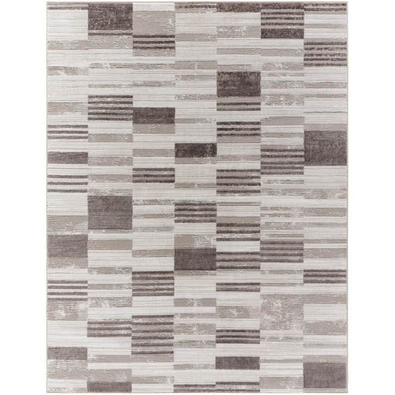 Striped Indoor Rug, Rectangle 7'10" x 10'